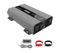 Convertisseur onduleur Voiture 2000W 24V/12V Onduleur À Onde Sinusoïdale pour Portable Solaire Au Lithium Convertisseur Tension CC AC230V Affichage LCD(12V)