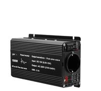 Convertisseur Onduleur Voiture 2600W 2200W 1500W 12v DC À 220v AC Convertisseur Puissance À Onde Sinusoïdale Prise UE Alimentation Électrique(1500W Peak Power)