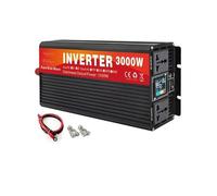 Convertisseur Onduleur Voiture 3000 W À Onde Sinusoïdale Double Prise Écran LCD Convertisseur Tension CC 12 V 24 V Vers CA 220 V Transformateur(24V,120V 60HZ_EUROPE)