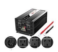 Convertisseur onduleur Voiture 3200w 3000W DC 12V 24V 48V À AC 110V 220V Affichage Numérique Onduleur Solaire À Onde Sinusoïdale pour(12V,110-120V)