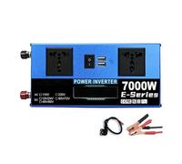 Convertisseur onduleur Voiture Double Tension DC12V/24V-48V/60V-60V/72V À AC110V/220V pour Solaire/Voiture/RV/Camion avec Ports USB Écran LCD Onduleur Intelligent 7000W(12V 24V Auto,110V 60Hz)