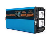 Convertisseur onduleur Voiture Onduleur À Onde Sinusoïdale pour 12V 24V 230V DC AC 4000W 8000W Convertisseur Tension Puissance Portable avec Télécommande Bateau RV(12V 50HZ 230V EU)