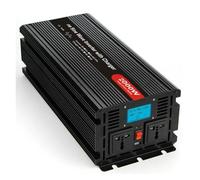 Convertisseur onduleur Voiture Onduleur Onde Sinusoïdale pour 12V/24V DC À 110V/220V AC 2000W 4000 Watts avec Écran LCD Chargeur UPS(Frequency 50Hz,12V,220V)