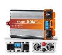 Convertisseur onduleur Voiture Onduleur Sinusoïdal pour Pur 12v 220v 24v Convertisseur Fréquence Sinys Propre 7000W/6000W/5000W/4000W/3000W 2 Prises Appareil Ménager(4000W)