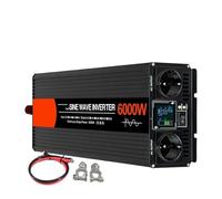 Convertisseur onduleur Voiture Onduleur Solaire Onde Sinusoïdale 4000W 5000W 6000W Double Prise Convertisseur Tension DC 12V 24V 48V AC 220V 50Hz 60Hz(4000W (Rated 2000W),24V (20V-30V),220V 60Hz)