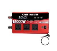 Convertisseur onduleur Voiture Onduleur Tout-en-Un 15000W DC 12V/24V/48V/60V/72V À AC 110V/220V 3 Prises Universelles 8 USB Ventilateur Intelligent LCD pour Maison RV(60V 72V to 220V 50hz)