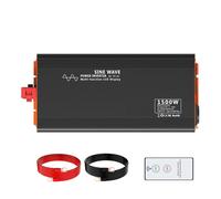 Convertisseur onduleur Voiture Série 1500W Onduleur Onde Sinusoïdale pour Convertisseur D'énergie Solaire DC AC Chargeur USB Portable Tension D'affichage LCD(PSW-1500W,DC48V)