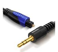 Convertisseur optique DAC 192 kHz vers 3,5 mm, câble audio optique vers adaptateur AUX, unidirectionnel du numérique vers analogique SPDIF vers câble de 3,5 mm pour connecter la TV (optique) à un