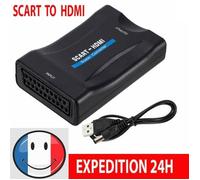 Convertisseur Péritel-HDMI - Adaptateur Scart vers HDMI 1080P HD