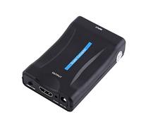 Convertisseur Péritel vers, Compact et Léger avec Câble USB, Convertit Le Signal Composite Péritel en pour Téléviseurs et Projecteurs, Prend en Charge la Sortie 720p/1080p