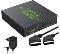 Convertisseur Péritel Vers Hdmi 720P/1080P Avec Sortie Audio Coaxiale 3,5 Mm - Compatible Ntsc Et Pal Pour Hdtv Stb Ps3 Sky Blu-Ray Dvd Avec Adaptateur[Z464]