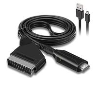 Convertisseur Péritel vers HDMI, Adaptateur Peritel HDMI pour TV, Convertisseur SCART vers HDMI, Scart vers Hdmi Convertisseur, pour Ecran TV HD, Projecteur STB,VHS, Xbox, PS3, Sky Blu-Ray Lecteur DVD