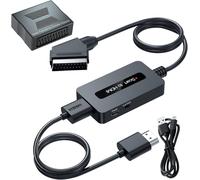 Convertisseur Péritel Vers Hdmi Avec Adaptateur Femelle + Câble - Prise En Charge 4 : 3 Et 16 9 Commutateur De Sortie Pour N64/Wii/Ps2/Xbox/Dvd/Stb