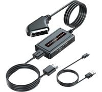 Convertisseur péritel vers HDMI avec câble HDMI,câble péritel intégré pour DVD/STB/Sky,prise en charge du commutateur de sortie HDMI 720P/1080P