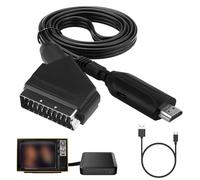 Convertisseur Péritel vers HDMI avec Câble USB - Adaptateur Vidéo Audio HD 720/1080p pour HDTV STB VHS