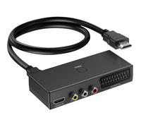 Convertisseur Péritel Vers Hdmi Commutateur 3 En 1 Adaptateur Vidéo Avec Câble Hdmi Prise En Charge Hdtv Xbox Ps/3 Dvd [F16]