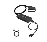 Convertisseur péritel vers HDMI Convertisseur audio Adaptateur décodeur vidéo Prise en charge