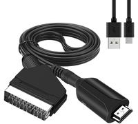 Convertisseur Péritel Vers Hdmi, Convertisseur Audio Vidéo, Câble Péritel Vers Hdmi Pour Hd 720P/1080P Câble Péritel Vers Hdmi Pour Tv Hd, Projecteur, Magnétoscope Vhs, Lecteur Dvd[Z386]
