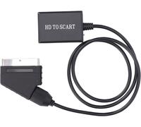 Convertisseur Péritel Vers Hdmi, Convertisseur Audio Vidéo Scaler Adaptateur Vidéo, Prise En De La Sortie Ntsc Et Pal, Adaptateur Vidéo Hd, Hdmi 1.3 Et Rétrocompatible[Z3865]