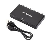 Convertisseur péritel vers HDMI, convertisseur RCA vers HDMI, commutateur HDMI 3 en 1, Adaptateur vidéo avec câble HDMI Prise en Charge HDTV Xbox PS/3 DVD N64 Wii Xbox, Sky STB VHS VCR PC