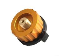 Convertisseur pour gaz 4x4cm Pour Brûleur Split Convertisseur | Alliage d'aluminium, plastique , 44 grammes, résistant , à léger(Yellow thick stripe)