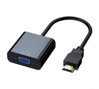 Convertisseur pour vga pour PC et Projecteur, Convertisseur | Pour Présentations Pro, Transmission Audio et pour vidéo, Idéal pour PC, Boîtier ABS Compact, Taille 10x5x2cm