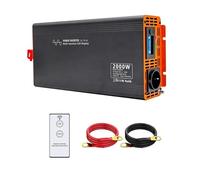 Convertisseur Puissance Onduleur 2000W DC 12V/24V/36V Onde Sinusoïdale pour AC220V 50Hz Convertisseur Maison Camion Voiture avec USB Type C LCD(DC36V no USB Type C)
