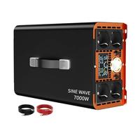 Convertisseur Puissance Onduleur 7000W 7KW 6KW Onde Sinusoïdale pour 12V/24V/48V/60V/72V DC À AC 220V 240V Convertisseur Solaire Voiture RV Véhicule Inver(7000W,12V,240V 50HZ)