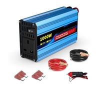 Convertisseur Puissance Onduleur Voiture Sinusoïdale pour 2200W 24V-240V AC Affichage Numérique Double Prise Britannique Ventilateur Thermostatique Car Réseau(24V 1000W 240V50HZ)