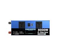 Convertisseur Puissance Système Solaire 8000W DC12V/24V À 110V/220V Onduleur Hors Réseau Contrôleur 100A Panneau 500W pour Maison Camping-Car Camping(Only Inverter 110V)