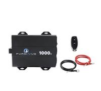 Convertisseur Pur Sinus 1000W/2000W Beeper PS-HP1000-12V DC vers 220V AC - en Option : écran, câbles et télécommande - Idéal Camping-Car et Van (Convertisseur 1000W 2 câbles + Télécommandes)