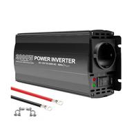 Convertisseur Pur Sinus 12 V 220 V 6000 W 5000 W 4000 W 3000 W Convertisseur 50 Hz CC vers CA 24 V 230 V Transformateur Tension Sinusoïdal Pur Prise Européenne Voiture Onduleur(2000W-24V-220V-50HZ)