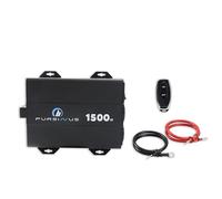 Convertisseur Pur Sinus 1500W/3000W Beeper PS-HP1500-12V DC vers 220V AC - en Option : écran, câbles et télécommande - Idéal Camping-Car et Van (Convertisseur 1500W 2 câbles + Télécommandes)