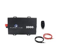 Convertisseur Pur Sinus 2000W/4000W Beeper PS-HP2000-12V DC vers 220V AC - en Option : écran, câbles et télécommande - Idéal Camping-Car et Van (Convertisseur 1500W 2 câbles + Télécommandes)