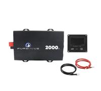Convertisseur Pur Sinus 2000W/4000W Beeper PS-HP2000-12V DC vers 220V AC - en Option : écran, câbles et télécommande - Idéal Camping-Car et Van (Convertisseur 1500W 2 câbles + Ecran de contrôle)