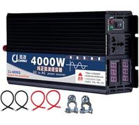 Convertisseur Pur Sinus 2200W 3000W 4000W 5000W 6000W 8000W 10000W 12000W 16000W Onduleur DC 12V/24V/48V/60V/72V à AC 220V/230V Power Inverter Transformateur pour RV Voiture Camion(4000W,48Vto110V)