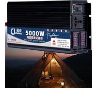 Convertisseur Pur Sinus 2200W 3000W 4000W 5000W 6000W 8000W 10000W 12000W 16000W Onduleur Solaire Voiture DC 12V 24V 48V 60V 72V à AC 220V 230V 240V Onduleur Power Inverter(5000W,60Vto220V)
