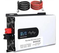 Convertisseur Pur Sinus 5000W 6000W 8000W 10000W 12000W Inverter DC 12V 24V 48V 60V 72V 96V à AC 220V 230V Onduleur à Onde Sinusoïdale Pure,Transformateur Voiture for Auto(8000W,96Vto110V)