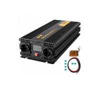 Convertisseur Pur Sinus DC 12 V à AC 230 V, Convertisseur Sinusoïdal Pur 2500 W, Onduleur à Onde Sinusoïdale avec Écran LCD