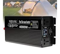 Convertisseur Pur Sinus Onduleur 3000W 4000W 5000W 6000W 8000W 10000W 12000W pour Camping Car Transformateur Tension DC 12V 24V 48V 60V 72V vers AC 220V 230V Onduleur Puissance(4000W,60Vto110V)