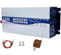 Convertisseur Pur Sinus Onduleur 3500W 5000W 6000W 8000W 10000W 12000W 16000W CC 12V 24V 48V 60V 72V vers CA 230V Power Inverter avec Télécommande pour Voiture,Caravane,Camion(8000W,12Vto110V)