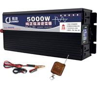 Convertisseur Pur Sinus Onduleur 3500W 5000W 6000W 8000W 10000W 12000W 16000W pour Camping Car Transformateur DC 12V 24V 48V 60V 72V vers AC 220V 230V avec Télécommande Onduleur(5000W,60Vto110V)