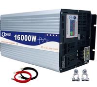 Convertisseur Pur Sinus Onduleur Puissance crête 3500W 4000W 5000W 5500W 6000W 8000W 10000W 12000W 16000W DC 12V/24V/48V/60V/72V à AC 220V/230V pour Voiture Camping Voyage Urgence(16000W,24Vto220V)