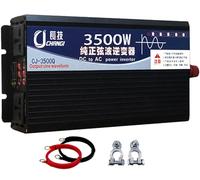 Convertisseur Pur Sinus Onduleur Puissance crête 3500W 4000W 5000W 5500W 6000W 8000W 10000W 12000W 16000W DC 12V/24V/48V/60V/72V à AC 220V/230V pour Voiture Camping Voyage Urgence(3500W,72Vto220V)