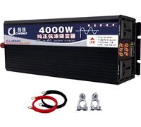 Convertisseur Pur Sinus Onduleur Puissance crête 3500W 4000W 5000W 5500W 6000W 8000W 10000W 12000W 16000W DC 12V/24V/48V/60V/72V à AC 220V/230V pour Voiture Camping Voyage Urgence(4000W,24Vto220V)