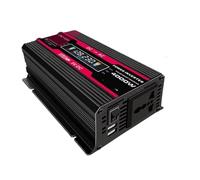 Convertisseur Pur Sinus Onduleur Universel 4000 W 12 V vers 110 V/220 V Onde Sinusoïdale Modifiée Affichage LCD Électronique Convertisseur Charge Rapide 4,2 A Voiture Onduleur(12V to 220V)