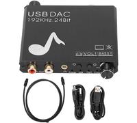Convertisseur RCA analogique efficace pour casque, amplificateur de casque intégré pour contrôle direct du volume, prêt à l'emploi (Plug and