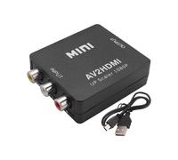 Convertisseur RCA Vers AV Vers 1080P RCA CVBS Adaptateur de Convertisseur Audio VidéO PAL/NTSC pour TV/PC/PS3/STB/ VHS