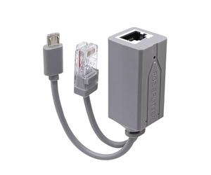 Convertisseur répartiteur USB miniature pour appareils électroniques compatibles USB Adaptateur Ethernet 10/100 Mbps pour passerelles caméras Active PoE Splitter