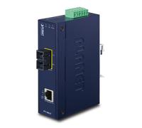 CONVERTISSEUR RJ45/100FX IP30 MULTIMODE SC 2KM -40/75 PLANET TECHNOLOGY CORP. IFT-802T